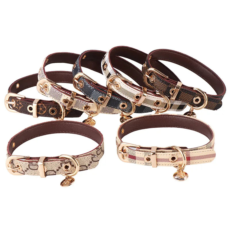 Adjustable Leather Dog Collar